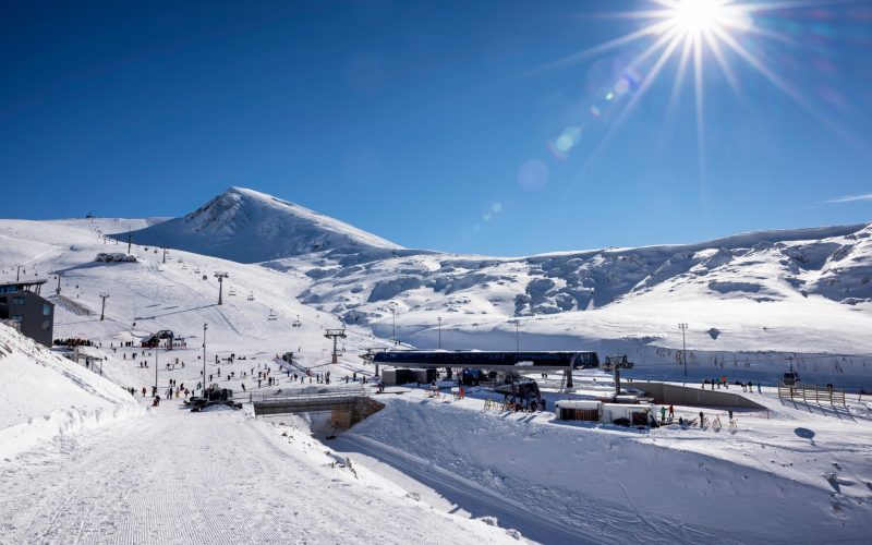 The,Popular,Ski,Resort,Of,Kellaria,,Parnassus,Mountain,,Greece,,During